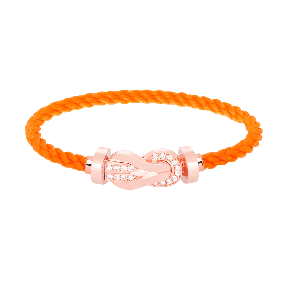 [Moco]CHANCE LARGE 8 FIGURE BUCKLE HALF DIAMOND BRACELET ROSE GOLD