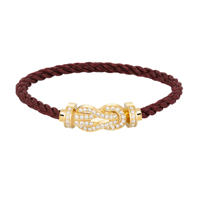 [Moco]CHANCE LARGE 8 FIGURE BUCKLE FULLDIAMOND BRACELET GOLD