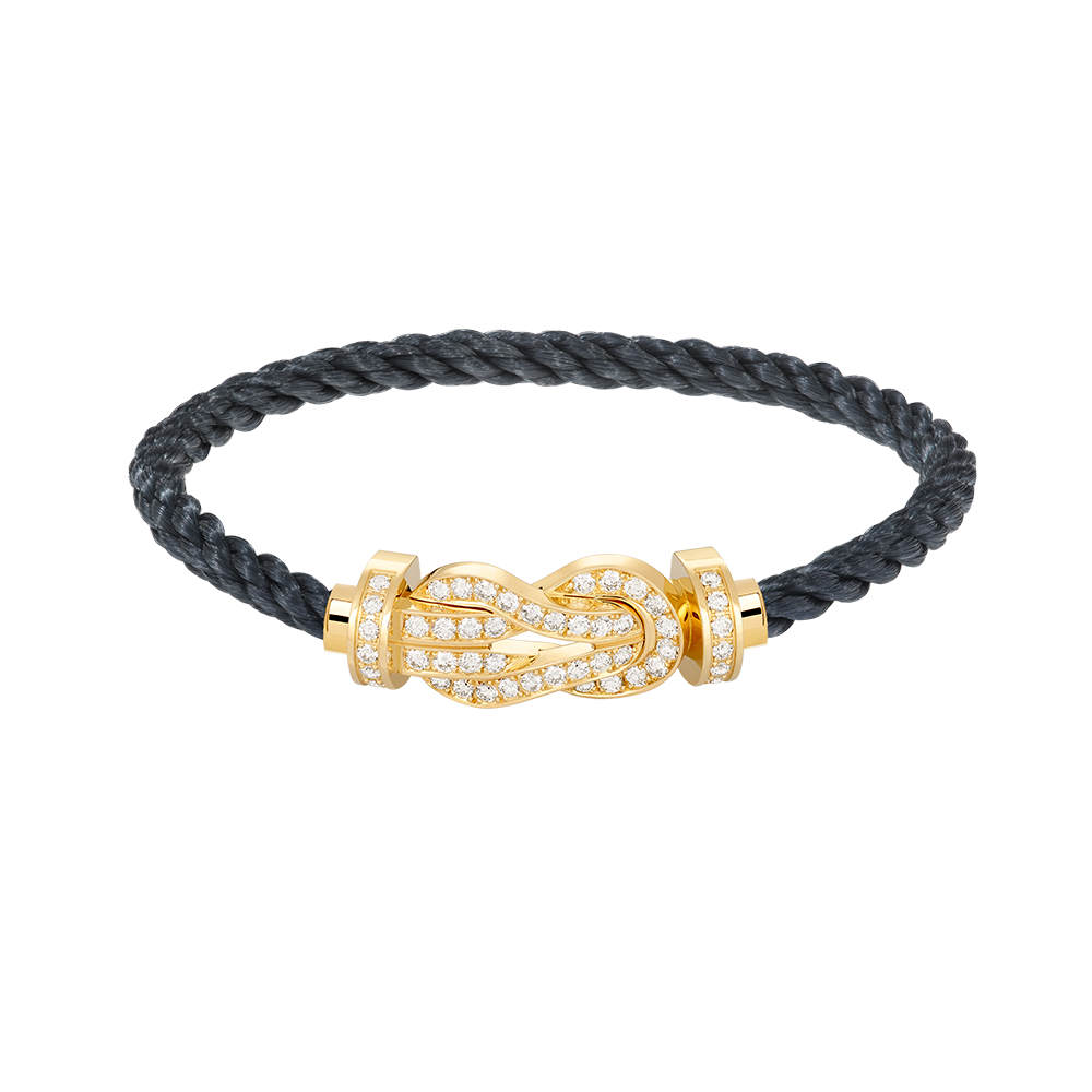 [Moco]CHANCE LARGE 8 FIGURE BUCKLE FULLDIAMOND BRACELET GOLD