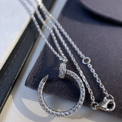 [Moco]JUSTE NECKLACE SILVER DIAMONDS