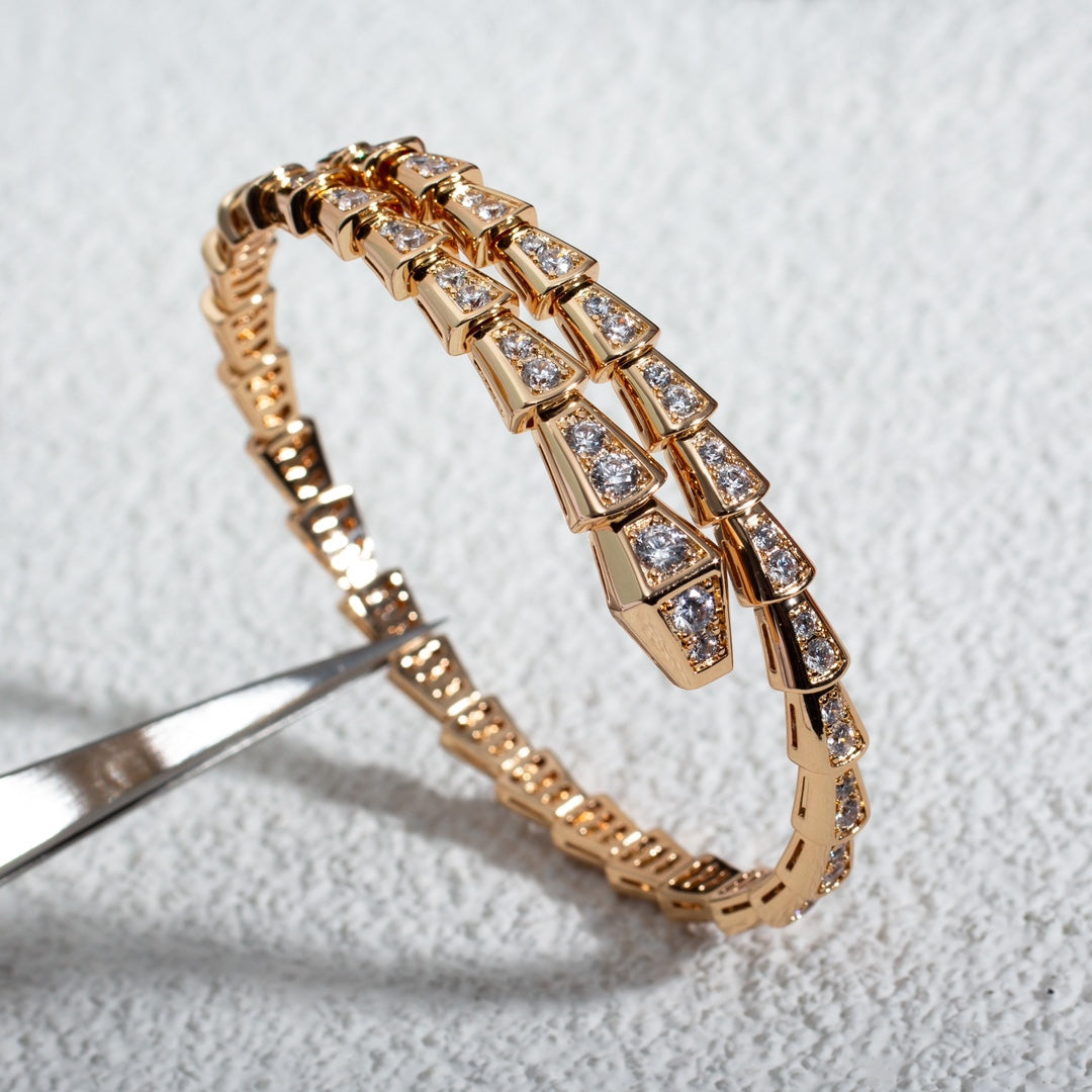 [Moco]SERPENTI BRACELET 6.8MM PINK GOLD DIAMOND