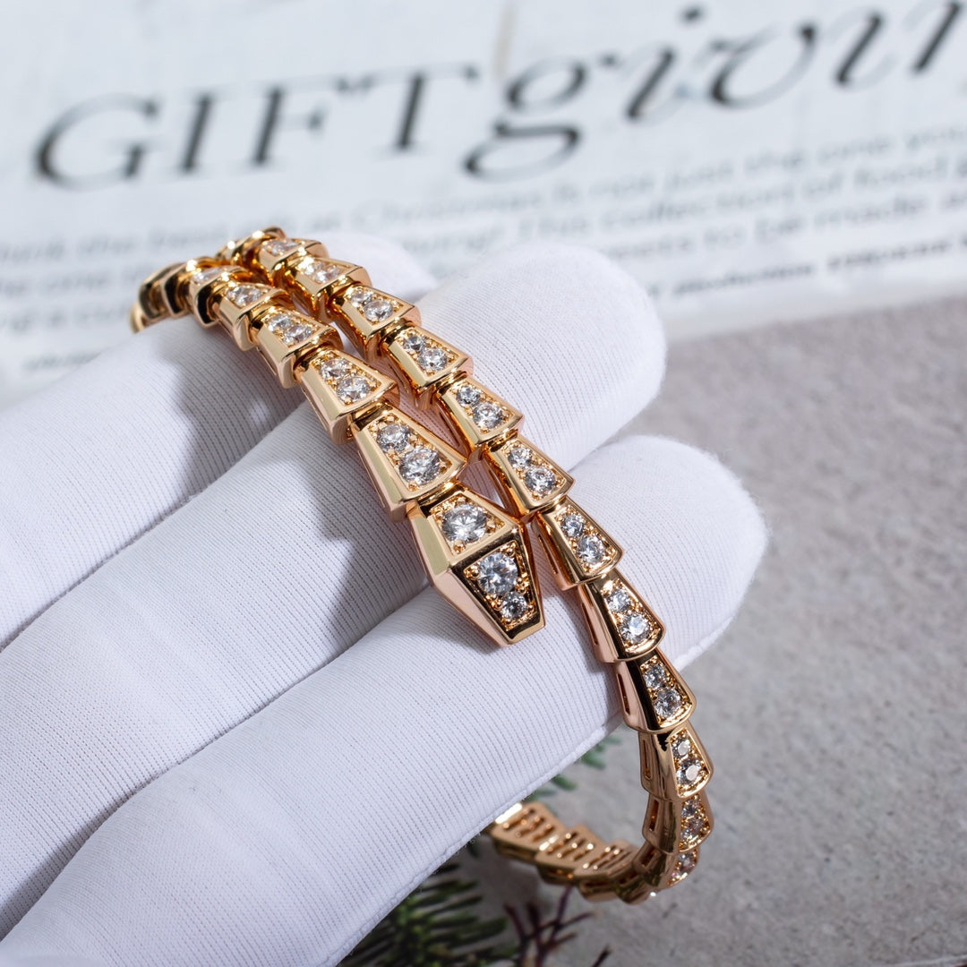 [Moco]SERPENTI BRACELET 6.8MM PINK GOLD DIAMOND