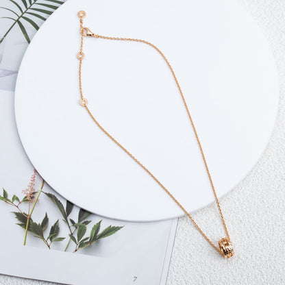 [Moco]PARENTESI NECKLACE PINK GOLD