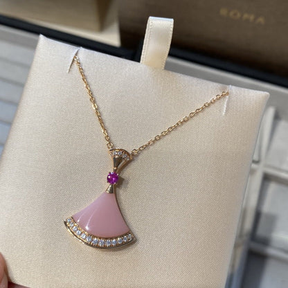 [Moco]DREAM NECKLACE PINK OPAL