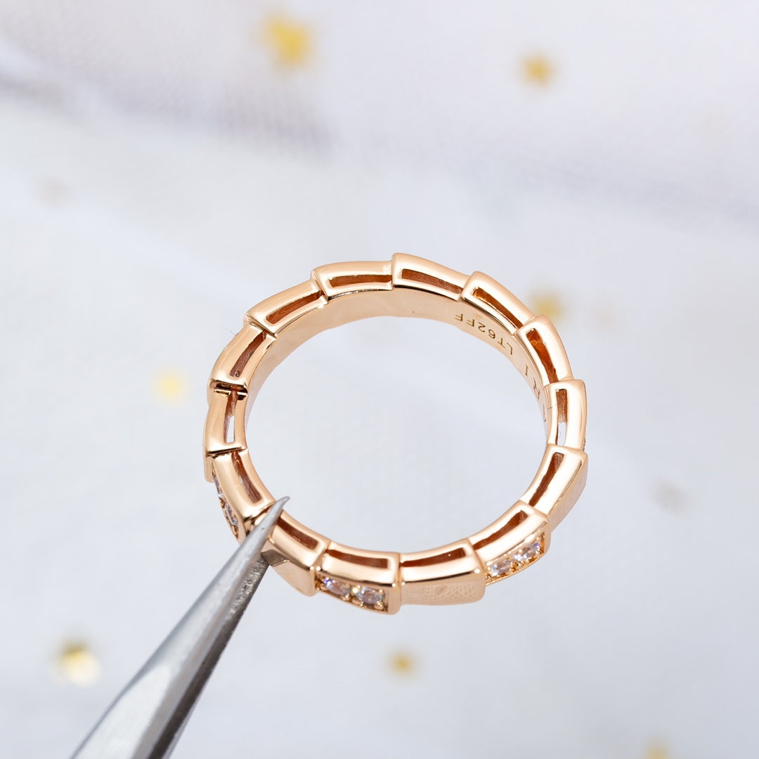 [Moco]SERPENTI RING PINK GOLD  3MM