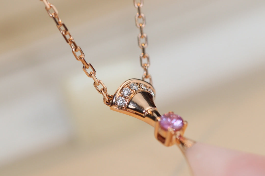 [Moco]DREAM NECKLACE PINK MOP DIAMOND