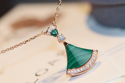 [Moco]DREAM NECKLACE MALACHITE DIAMOND