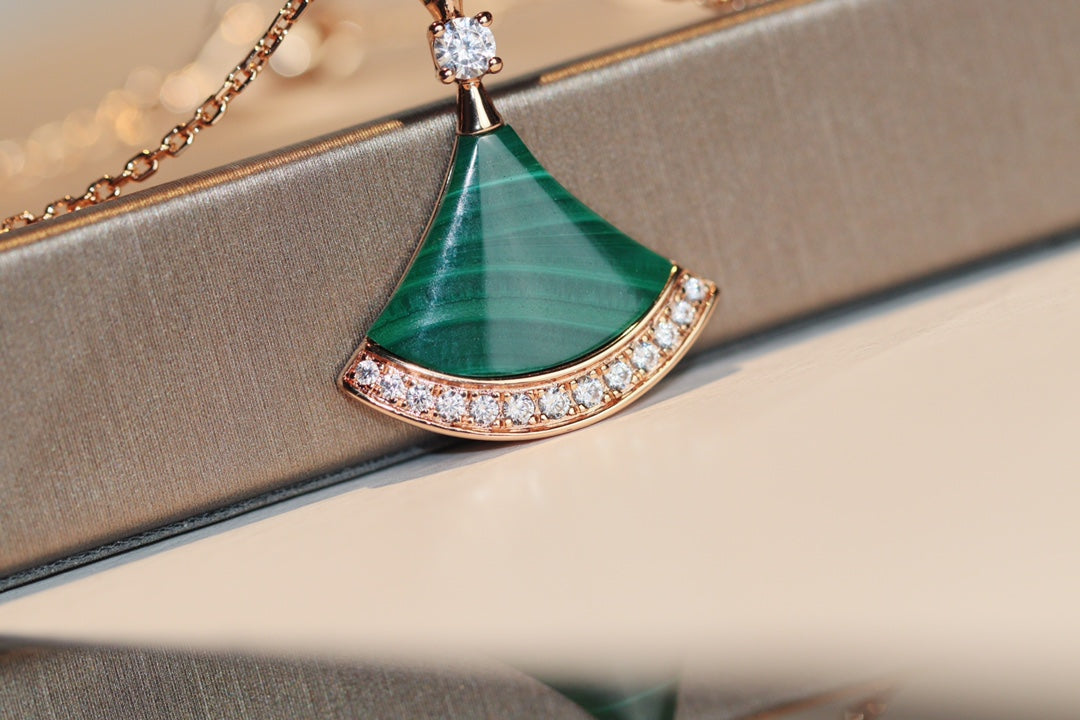 [Moco]DREAM NECKLACE MALACHITE DIAMOND