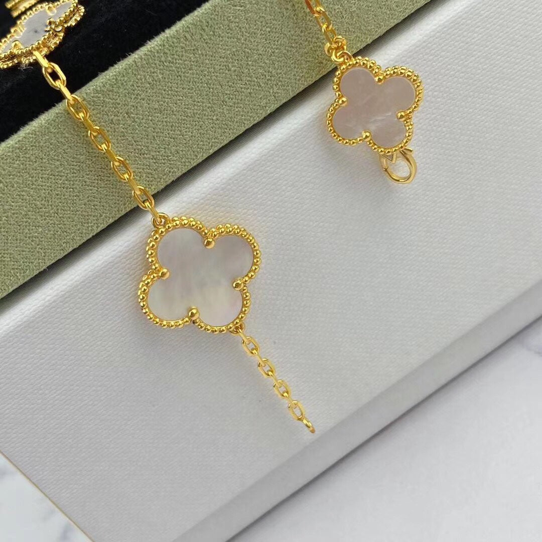 [Moco]MAGIC CLOVER MOP GOLD BRACELET 5 MOTIFS