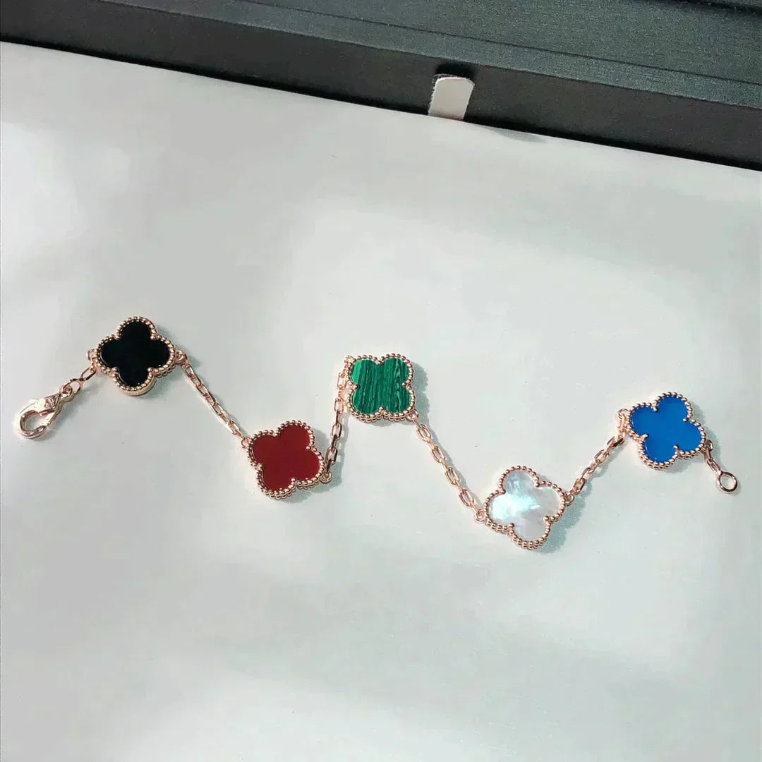 [Moco]CLOVER 5 MOTIFS MULTICOLOR  BRACELET