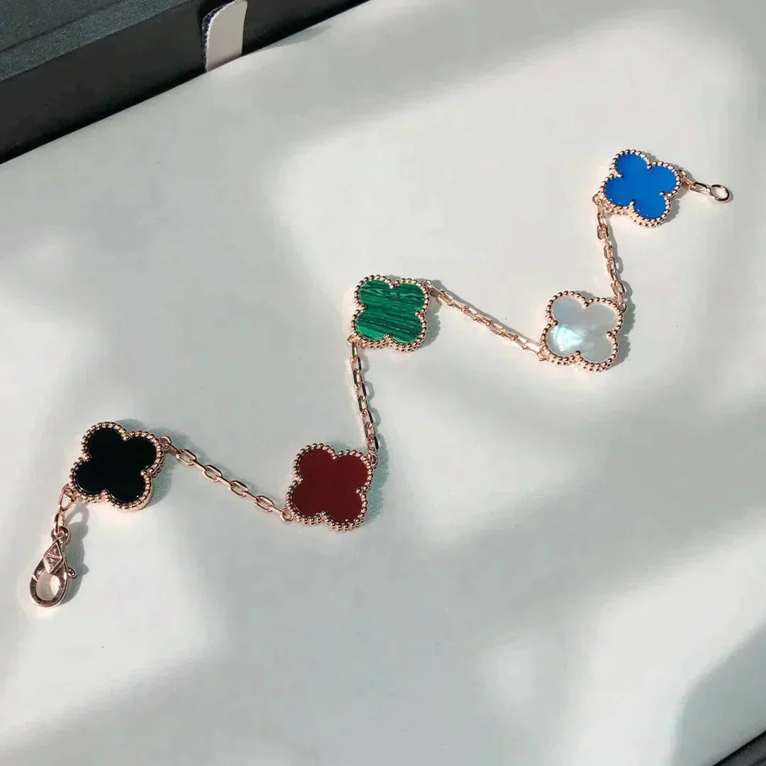 [Moco]CLOVER 5 MOTIFS MULTICOLOR  BRACELET