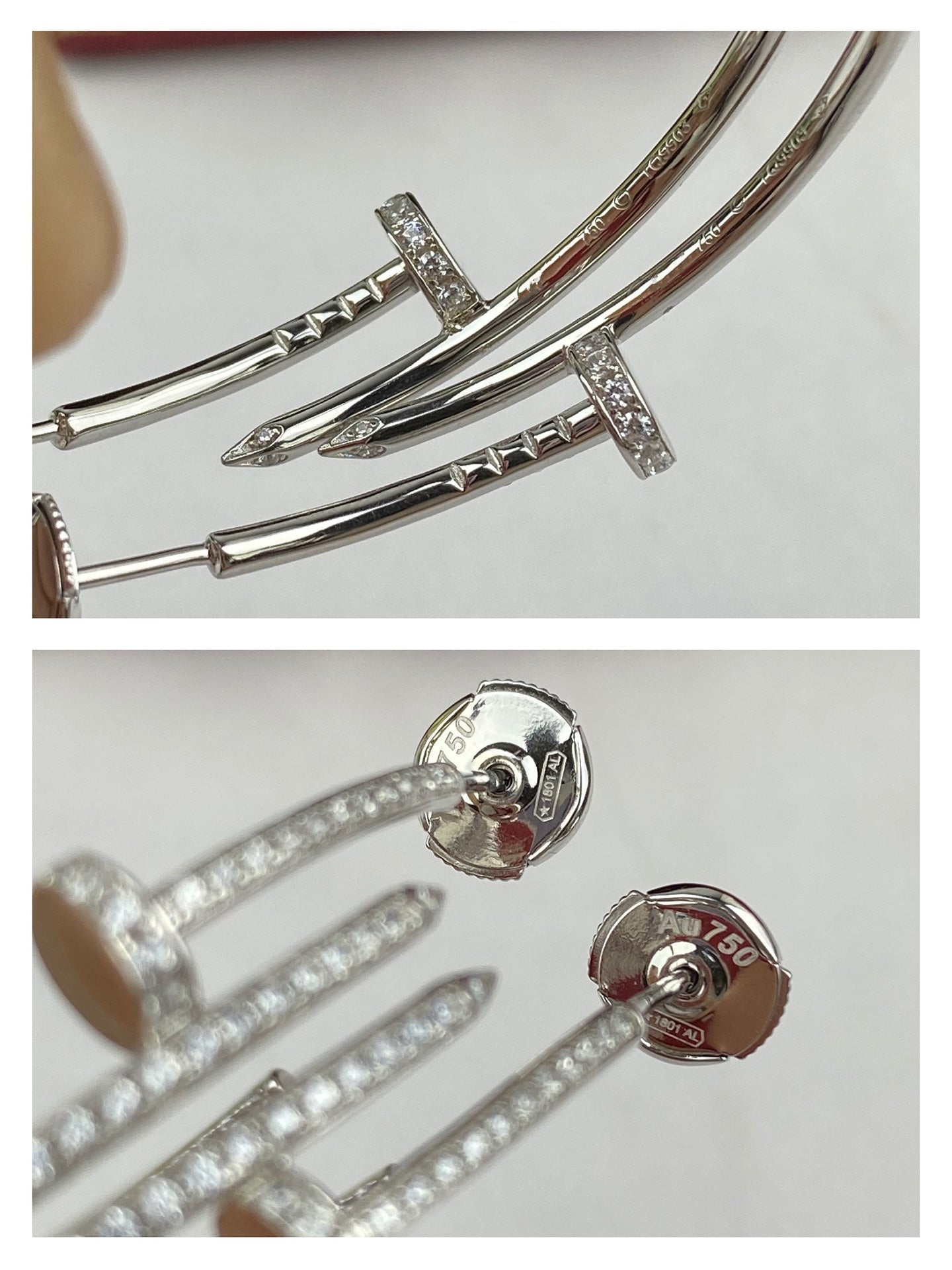 [Moco]JUSTE EARRINGS FULL DIAMONDS 1.8MM