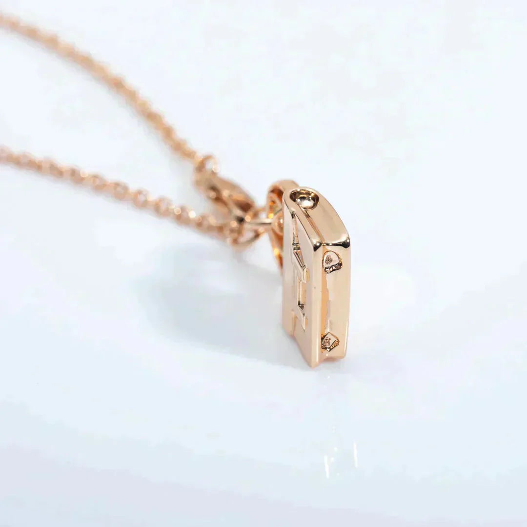 [Moco]AMULETTE PEDANT ROSE GOLD NECKLACE