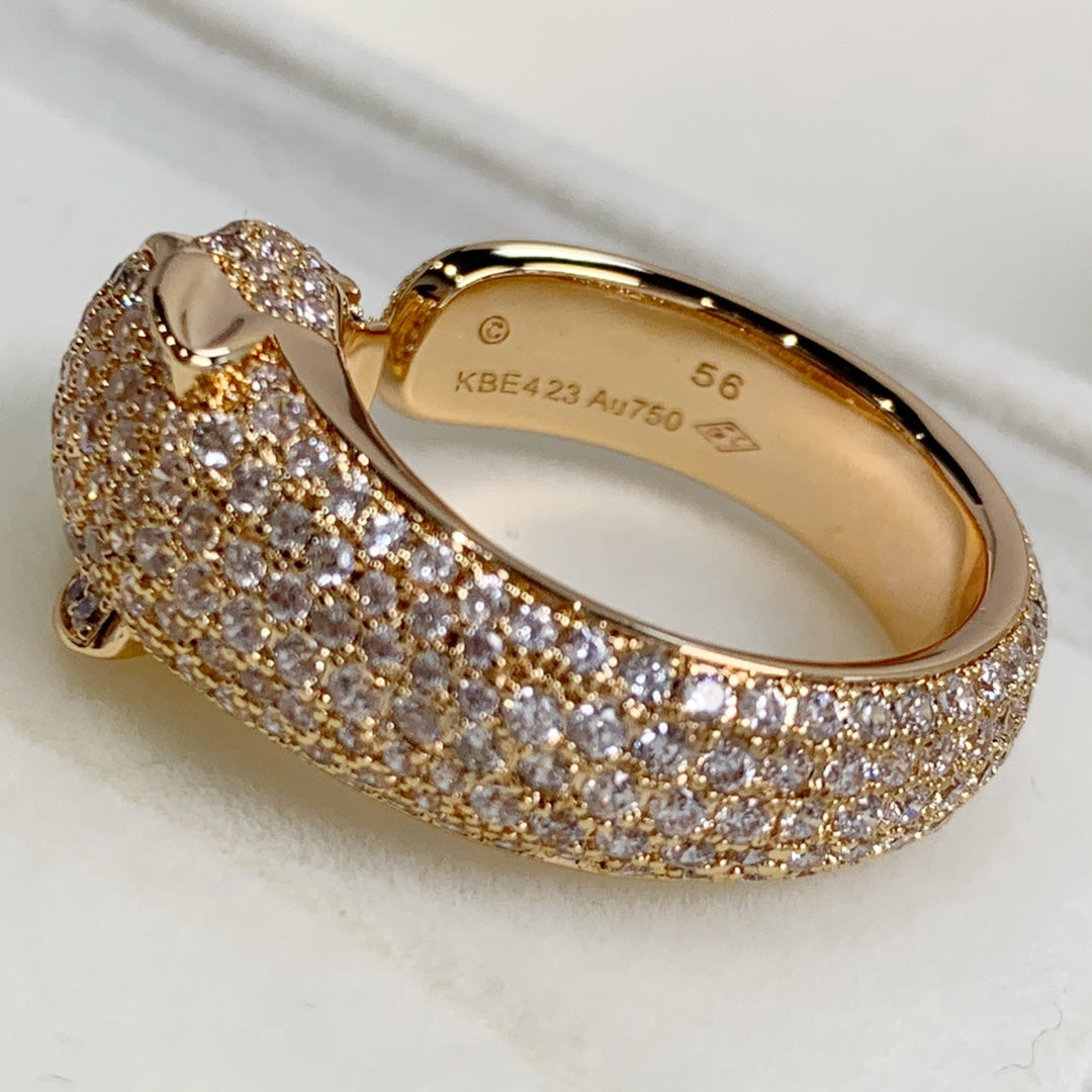 [Moco]PANTHERE PINK GOLD DIAMOND RING