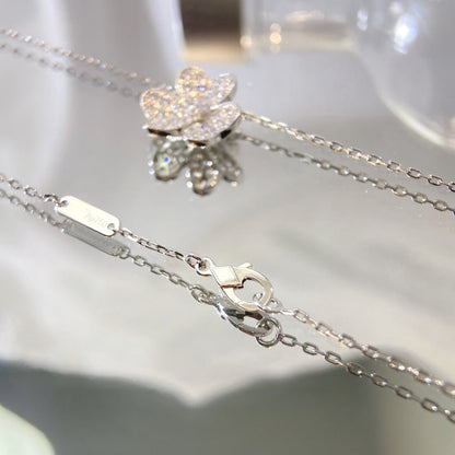 [Moco]FLOWER DIAMOND NECKLACE