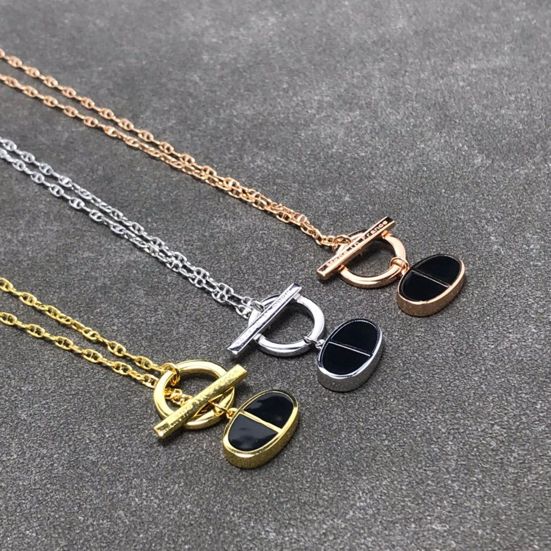 [Moco]CHAINE VERSO BLACK CERAMIC  NECKLACE