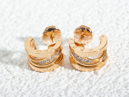 [Moco]ZERO 1 PINK GOLD DIAMONDS EARRINGS