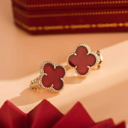 [Moco]CLOVER MEDIUM 1 MOTIFS CARNELIAN  EARRINGS