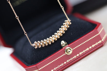 [Moco]CLASH PINK GOLD NECKLACE