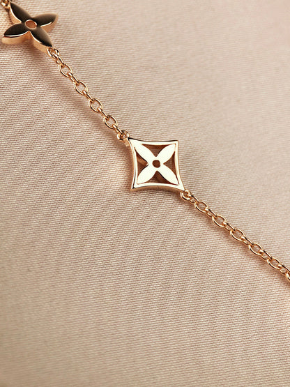 [Moco]STAR AND SUN 7 MOTIFS GOLD BRACELET