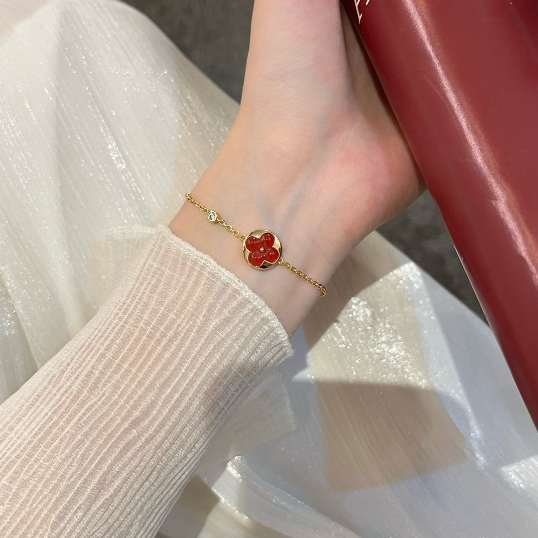 [Moco]SUN PEDANT CARNELIAN BRACELET