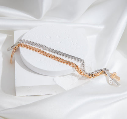 [Moco]KELLY CHAIN SILVER DIAMOND BRACELET