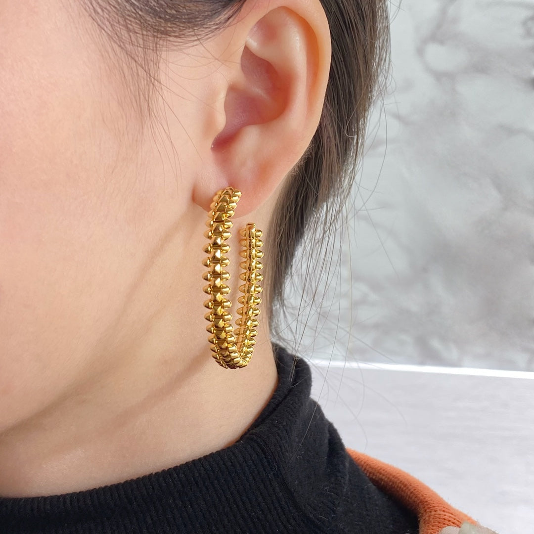 [Moco]CLASH HOOP EARRINGS