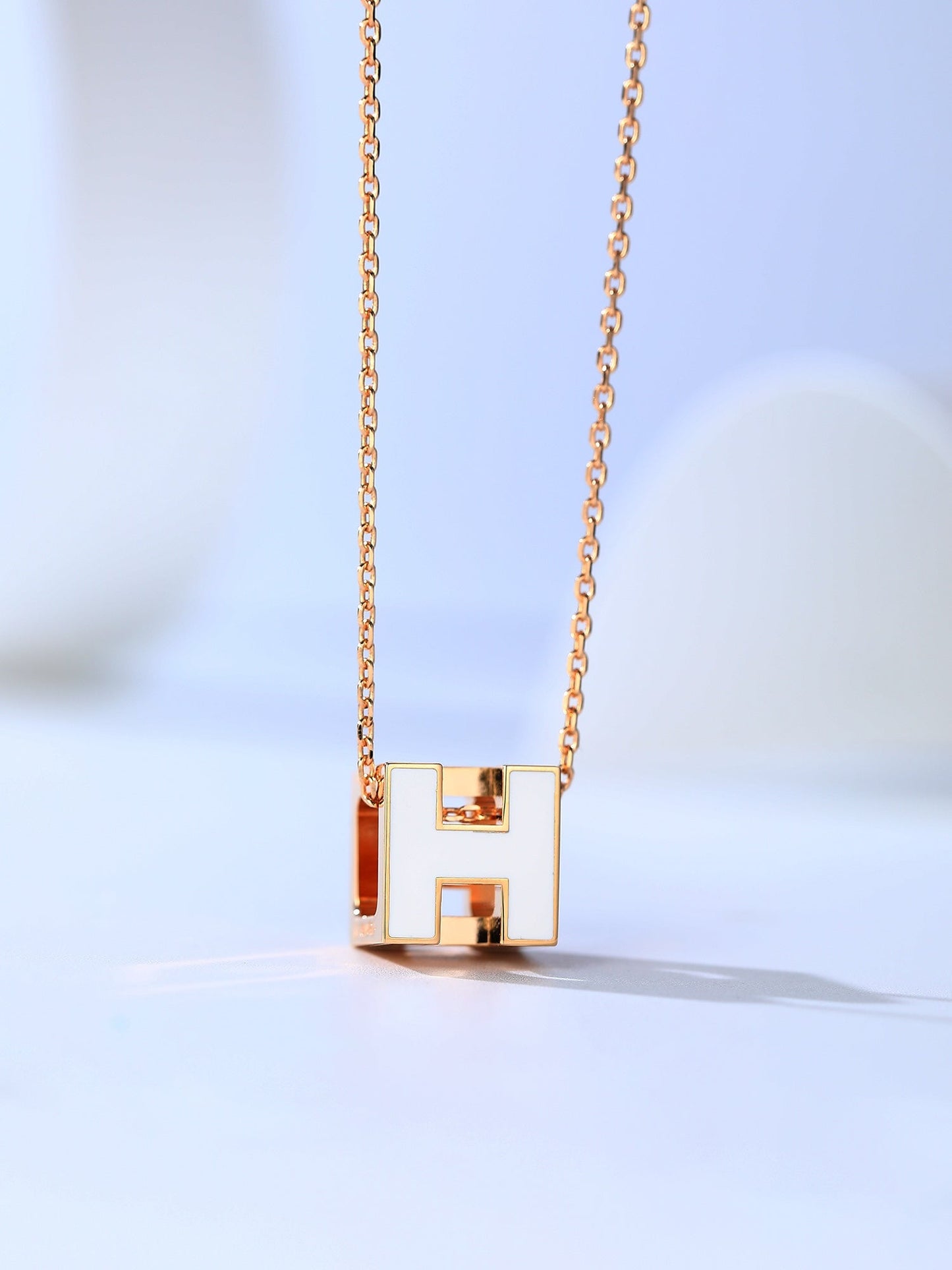 [Moco]H CAGE PINK GOLD NECKLACE