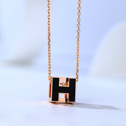 [Moco]H CAGE PINK GOLD NECKLACE