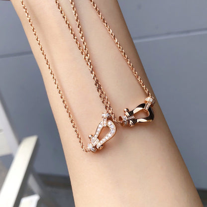 [Moco]FORCE 10 PINK GOLD DIAMOND NECKLACE