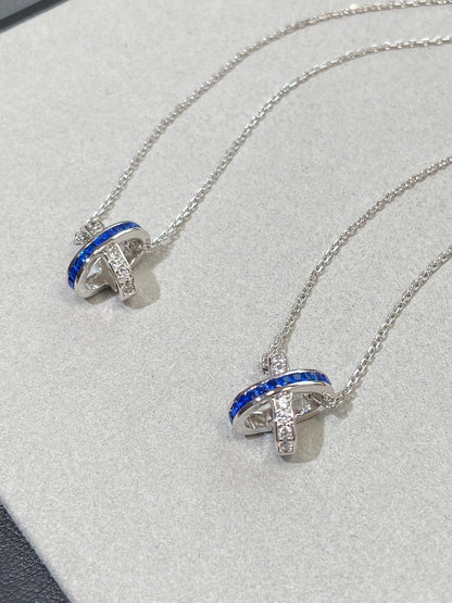 [Moco]LIENS DIAMOND SILVER NECKLACE