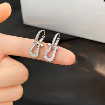 [Moco]FORCE 10 FULL DIAMOND DROP EARRINGS MEDIUM MODEL