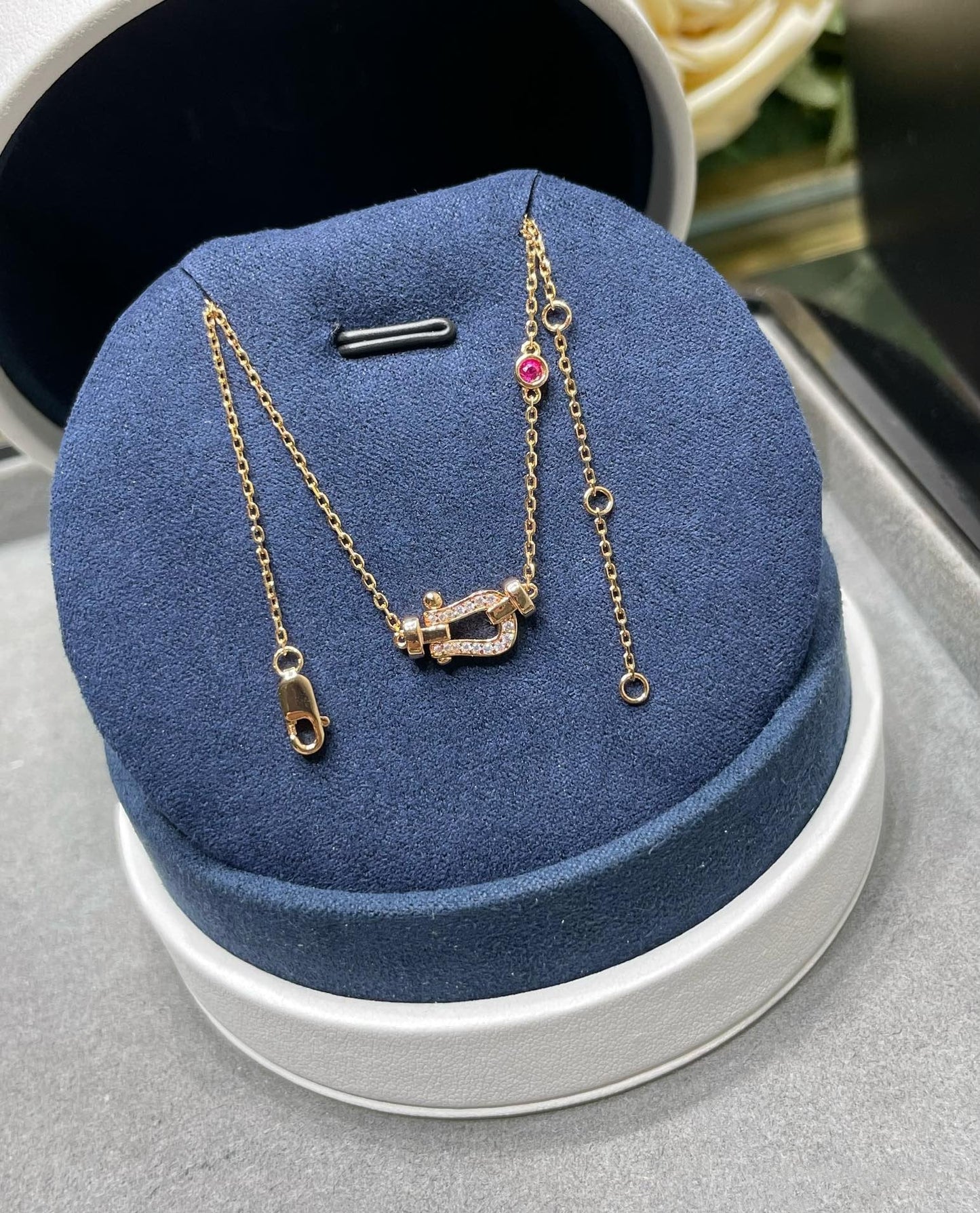 [Moco]FORCE 10 DIAMOND PINK GOLD NECKLACE