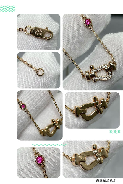 [Moco]FORCE 10 DIAMOND PINK GOLD NECKLACE