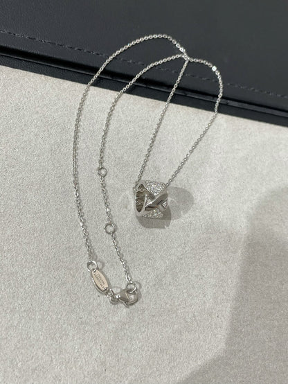 [Moco]LIENS EVIDENCE DIAMOND PAVED NECKLACE