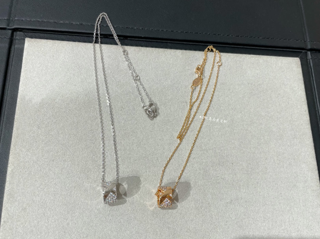 [Moco]LIENS EVIDENCE DIAMOND PAVED NECKLACE