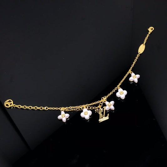 [Moco]LOGO 6 MOTIF STAR AND SUN GOLD BRACELET