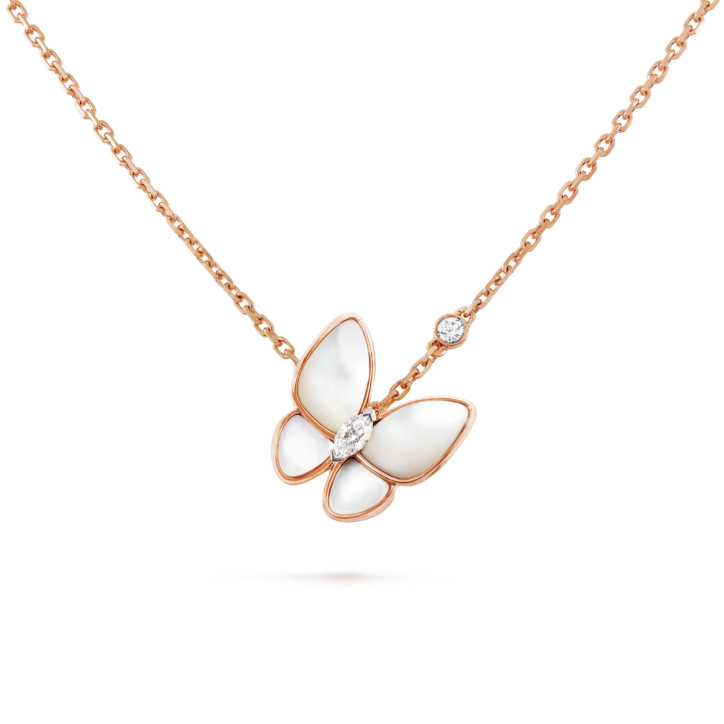 [Moco]BUTTERFLY MOP DIAMOND NECKLACE