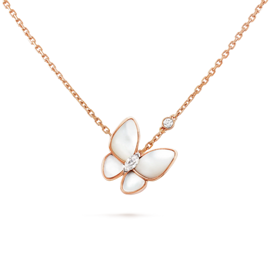 [Moco]BUTTERFLY MOP DIAMOND NECKLACE