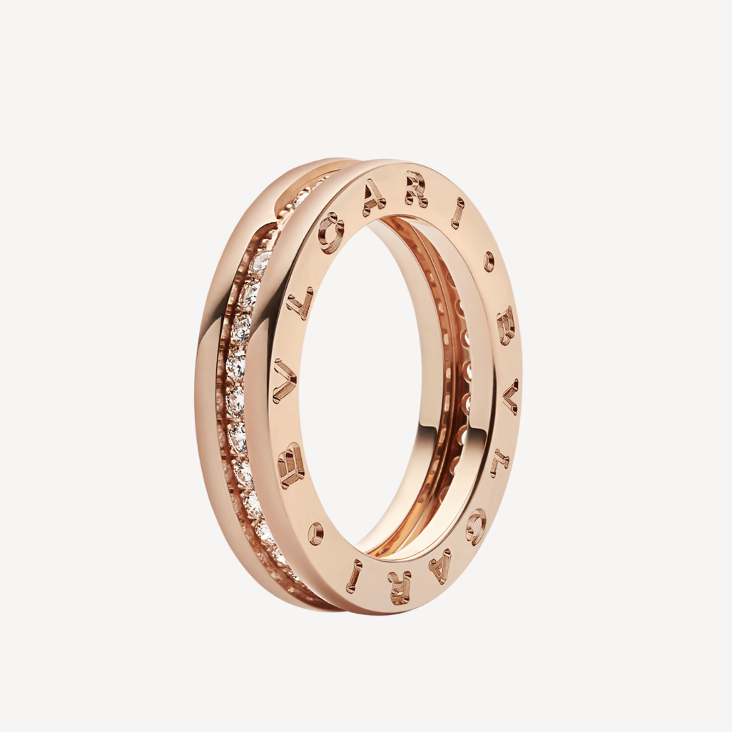 [Moco]ZERO 1 ONE-BAND PAVED DIAMONDS ON THE SPIRAL RING