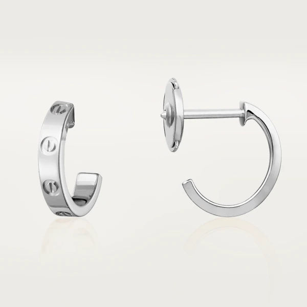 [Moco]LOVE EARRINGS 2.65MM SILVER