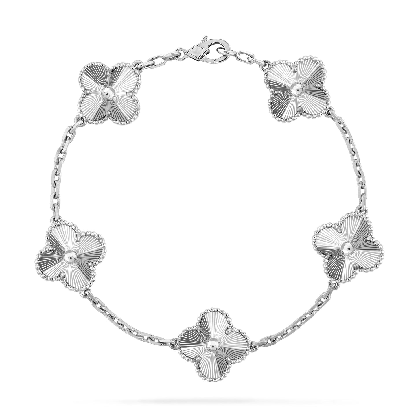 [Moco]CLOVER SILVER 5 MOTIFS BRACELET