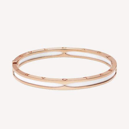 [Moco]ZERO 1 PINK GOLD WITH WHITE CERAMIC BRACELET