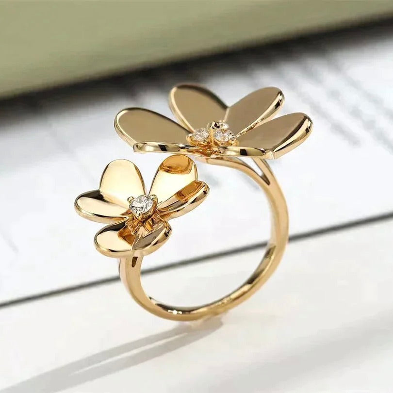 [Moco]CLOVER COMOS GOLD DIAMOND RING