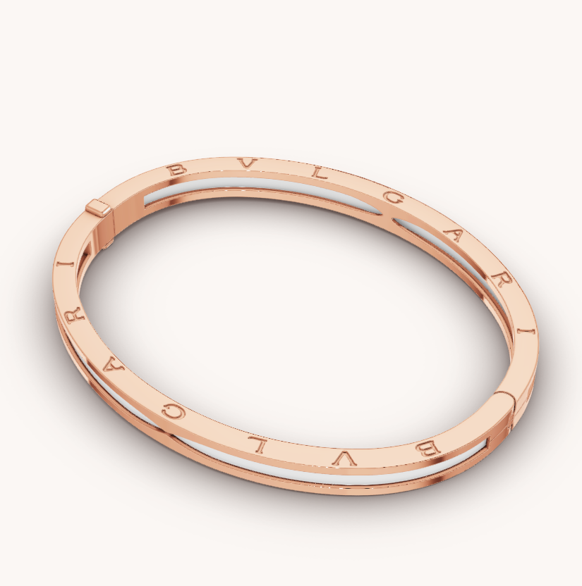 [Moco]ZERO 1 PINK GOLD WITH WHITE CERAMIC BRACELET