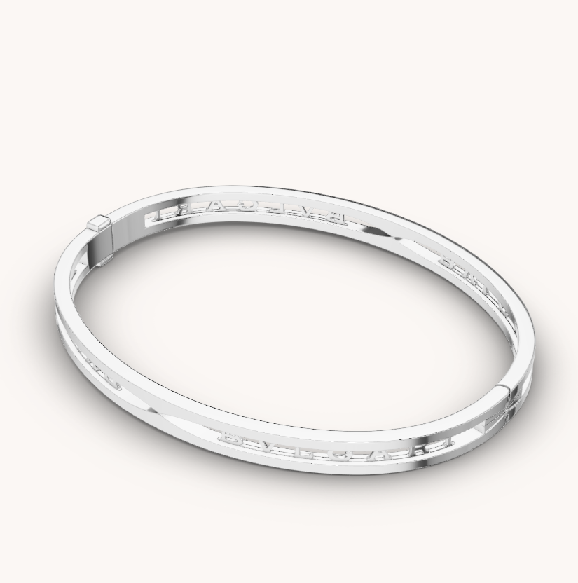 [Moco]ZERO 1 SPIRAL LOGO SILVER BRACELET