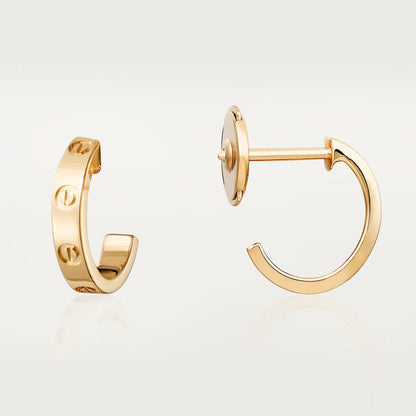 [Moco]LOVE EARRINGS 2.65MM PINK GOLD