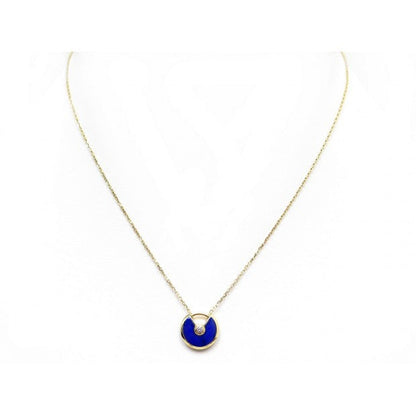 [Moco]AMULETTE ROSE GOLD AGATE NECKLACE