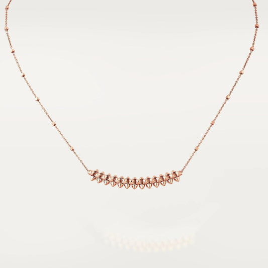 [Moco]CLASH PINK GOLD NECKLACE