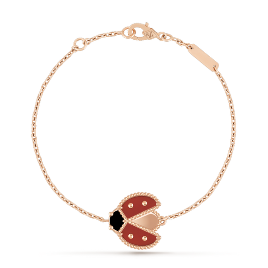 [Moco]LUCKY SPRING 1 MOTIF PINK GOLD BRACELET